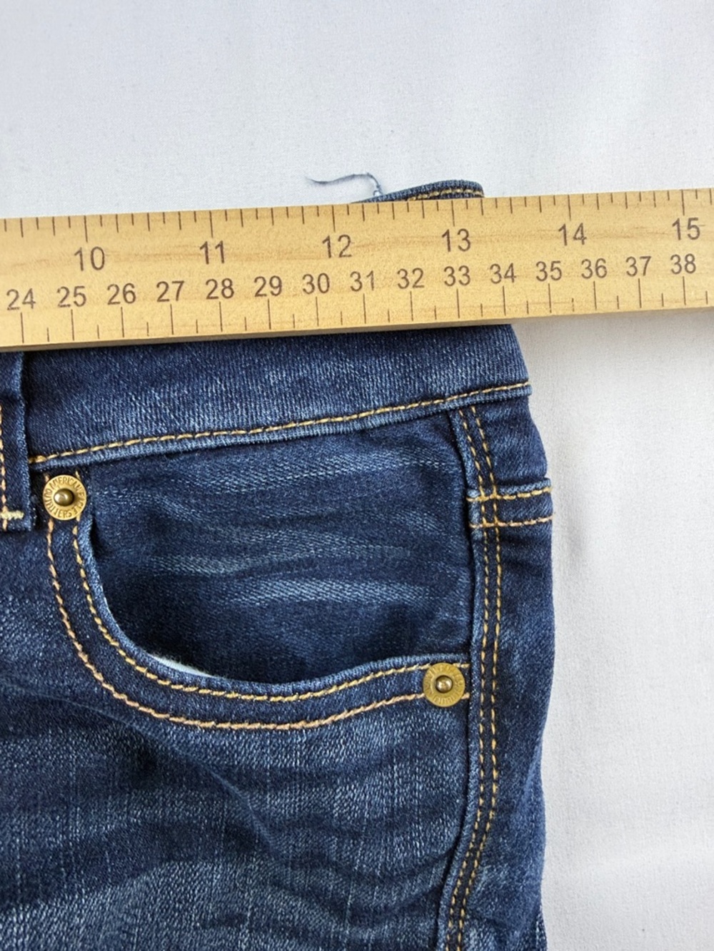 American Eagle Artist Crop Jeans – Y2K Low Rise – Size Double 0 - Picture 5 of 8